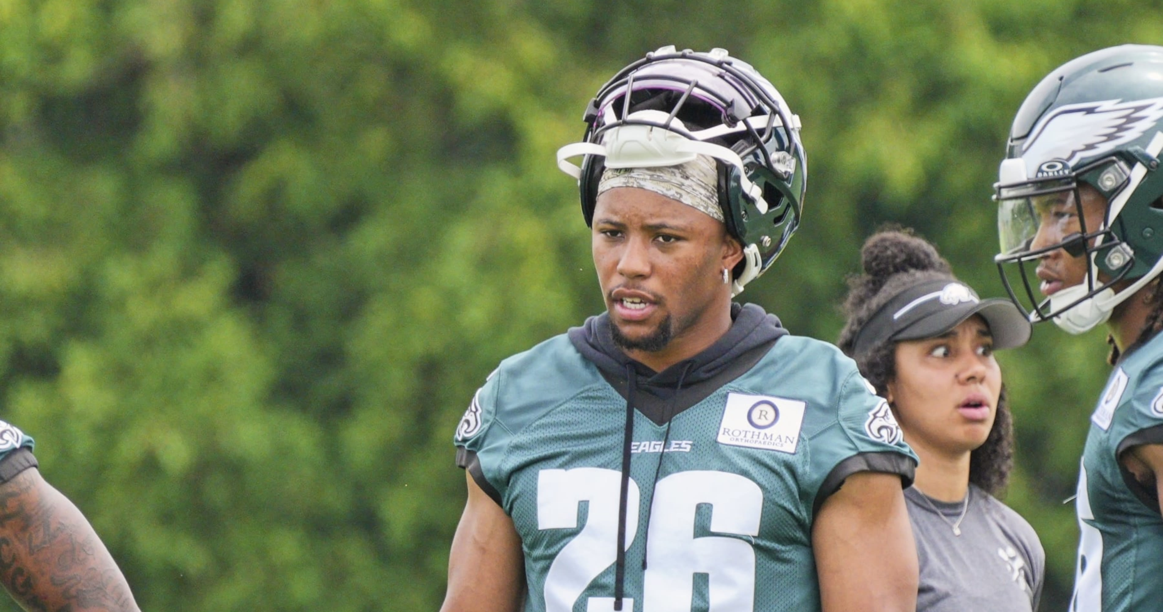 Eagles' A.J. Brown Hypes Up Saquon Barkley After Viral Giants 'Hard Knocks' Video