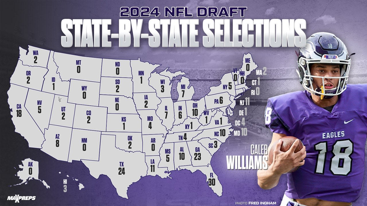 2024 NFL Draft: State-by-state look at where every pick played high school football