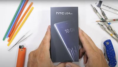 曲面螢幕的耐用度如何？HTC U24 Pro暴力實測結果揭曉 - 自由電子報 3C科技