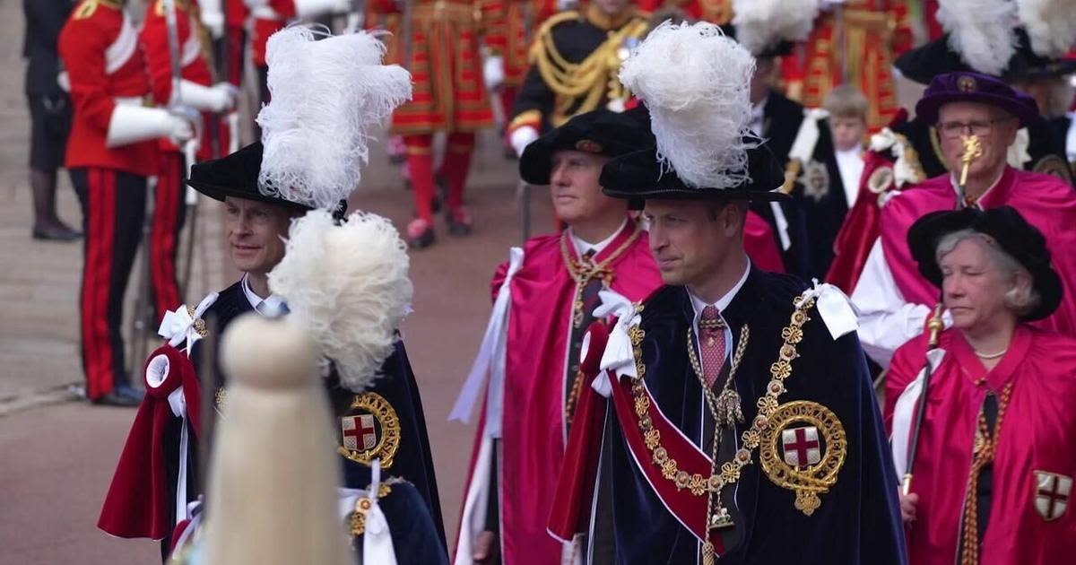 Charles and Camilla lead royal family at Order of the Garter celebrations