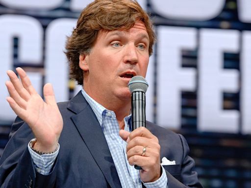 Tucker Carlson Spotted In Fox News Area At RNC