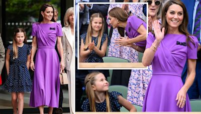 The poignant moment between Kate and Charlotte at Wimbledon you missed