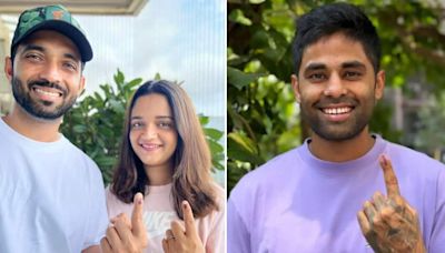 LS Polls 2024: Indian Cricketers Suryakumar Yadav, Ajinkya Rahane Cast Vote In Mumbai