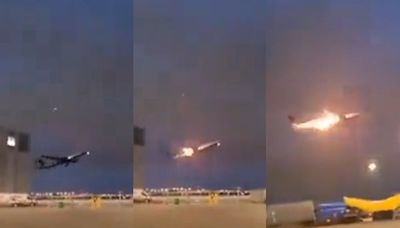 加拿大航空波音客機「起飛後引擎噴火」 恐怖畫面曝光