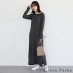 Green Parks 【SET ITEM】羅紋圓領上衣+剪裁吊帶背心裙