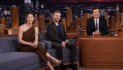 Justin Timberlake, Jessica Biel and Jimmy Fallon Hilariously Fail at Latest TikTok Trend