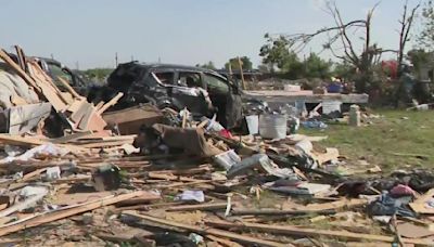 Deadly tornado destroys North Texas community: "I was holding the door real tight, I said, 'This is the end for me.'"