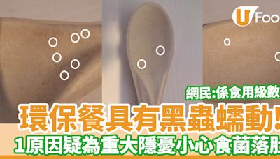 走塑｜環保餐具有蟲蠕動！1原因疑為重大隱憂 網民諷：係唔係食用級數？ | U Food 香港餐廳及飲食資訊優惠網站