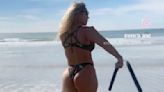 Nikkita Lyons Shows Off Her Nunchuck Skills On The Beach