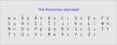 Romanian alphabet