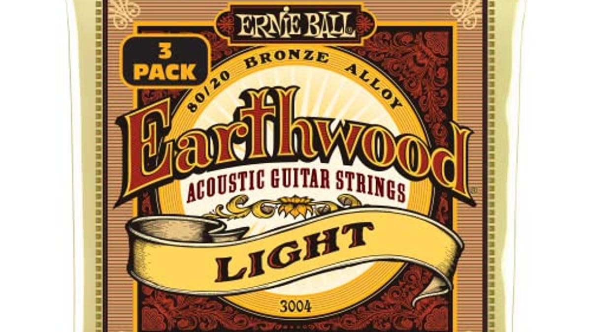 Ernie Ball Earthwood Light 80/20 Bronze Acoustic Guitar Strings 3-pack, Now 22% Off