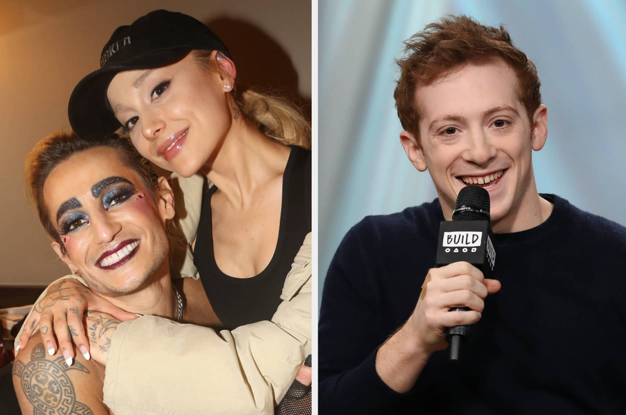 After All Those Messy Cheating Allegations, Frankie Grande Said Ethan Slater Is A “Wonderful Guy” Who Makes Ariana Grande...
