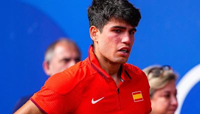 Carlos Alcaraz tears up after losing Olympic gold to Novak Djokovic