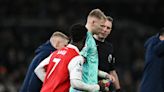 Tottenham fan appears to kick Aaron Ramsdale after Arsenal win north London derby