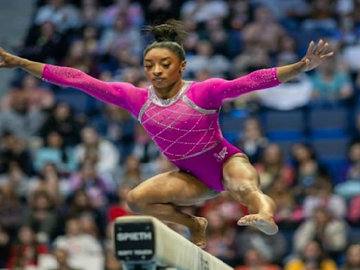 Simone Biles shows she’s still in form during pre-Olympic gymnastics showcase