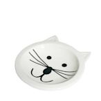 cc307cc小店~英國品牌ASOS Cat Face Jewellery Dish 貓咪 珠寶盤 鑰匙盤 白色陶瓷盤@現貨