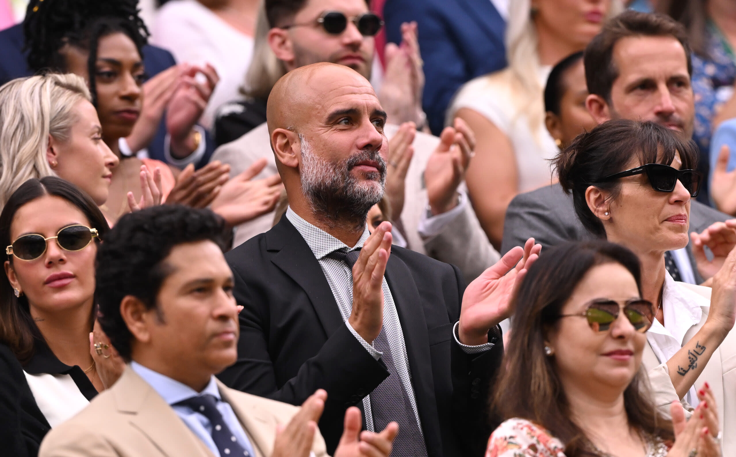 Pep Guardiola joins global sporting icons as guests of honour in Wimbledon Royal Box