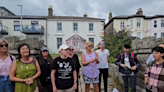 Fans sing outside former home of Sinéad O’Connor on anniversary of her death