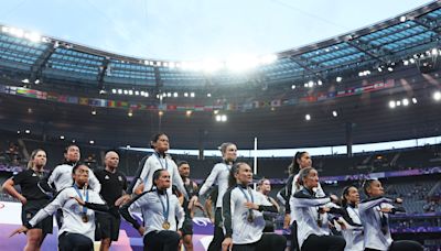 New Zealand’s women’s rugby team performed an exhilarating Haka after their gold medal win