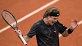 Rublev says he "tanked" a set during harrowing French Open defeat