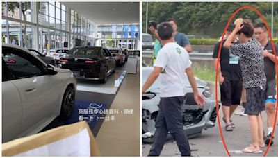 「咳嗽」撞休息站毀7車 19歲男現身展示場鍾情BMW看車：可能換這4款