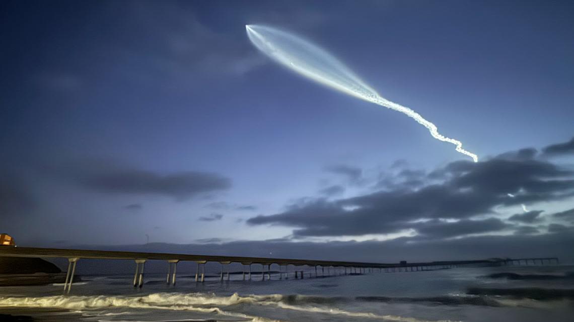 SpaceX Falcon 9 rocket launch from Vandenberg Space Force Base