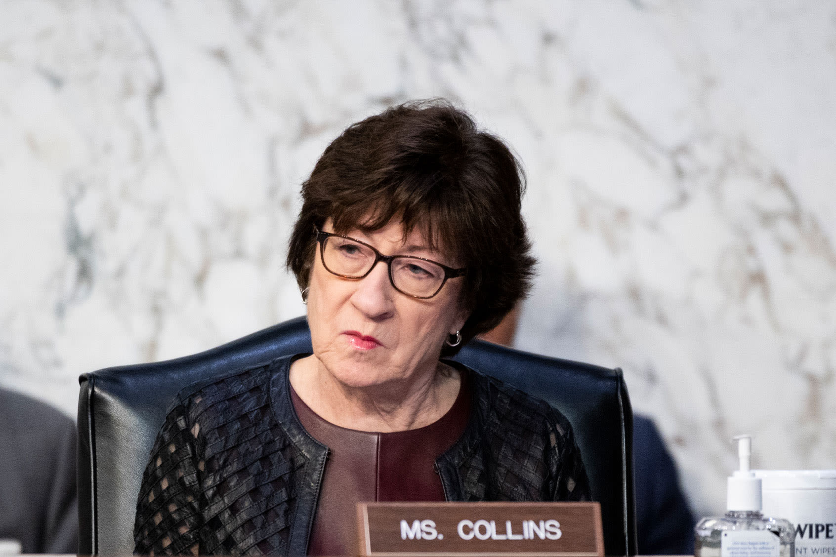 Susan Collins won't vote for either guy, opting for Nikki Haley instead