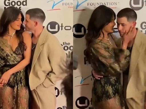 Nick Jonas holds Priyanka Chopra’s hands and gets her to The Good Half red carpet; says ‘I trust her implicitly’