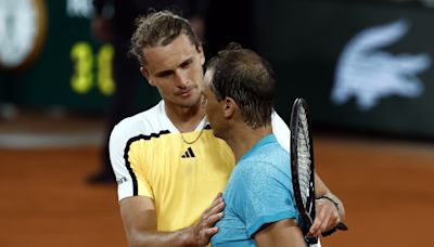 Alexander Zverev despide a Rafael Nadal de Roland Garros