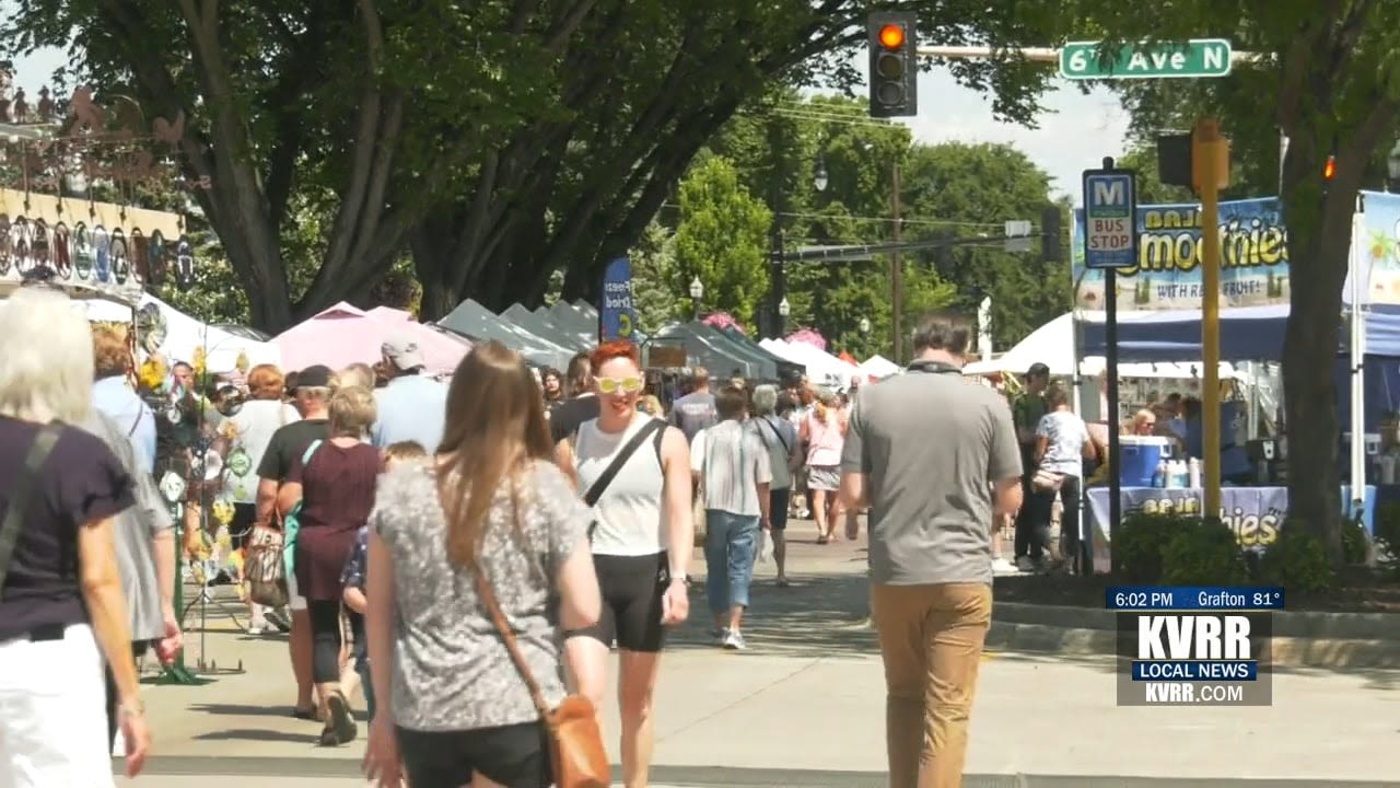 People flock to downtown street fair in Fargo - KVRR Local News