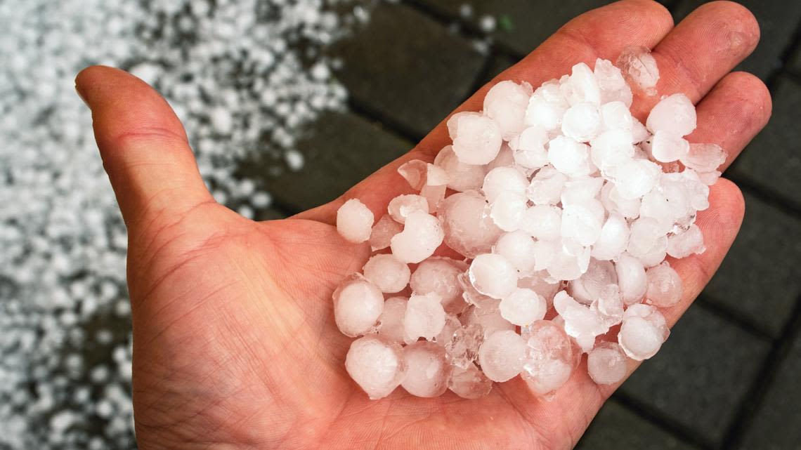 Largest hailstone in the U.S. was the size of a volleyball. How does Virginia's largest compare?