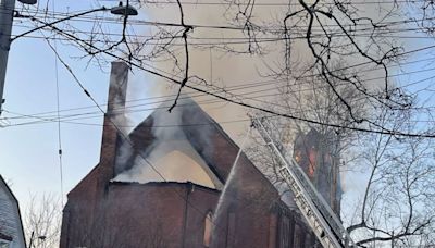 Cleveland firefighters battle church fire on city’s East side