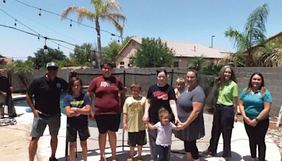 Gilbert family gets grant for free pool fence