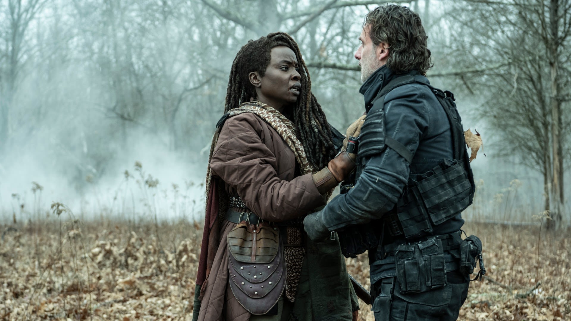 The Walking Dead star Danai Gurira talks that intense Rick and Michonne reunion in The Ones Who Live episode 1