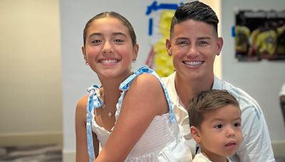 Tras su triunfo, James Rodríguez celebra su cumpleaños 33 junto a sus hijos