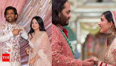 Anant Ambani and Radhika Merchant wedding: From MS Dhoni to Hardik Pandya, cricketers turn heads with their dashing looks | Hindi Movie News - Times of India