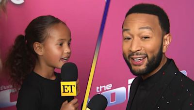 Watch John Legend's Daughter Luna Interview Him at 'The Voice' Finale (Exclusive)