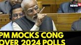 PM Modi Speech | PM Modi Mocks Congress Over Poll Performance | Modi Mocks Congress | New18 - News18