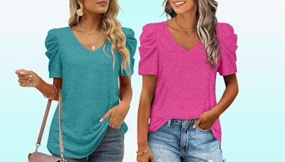 More than just another t-shirt : Shoppers are loving this flattering top that is down to just $14