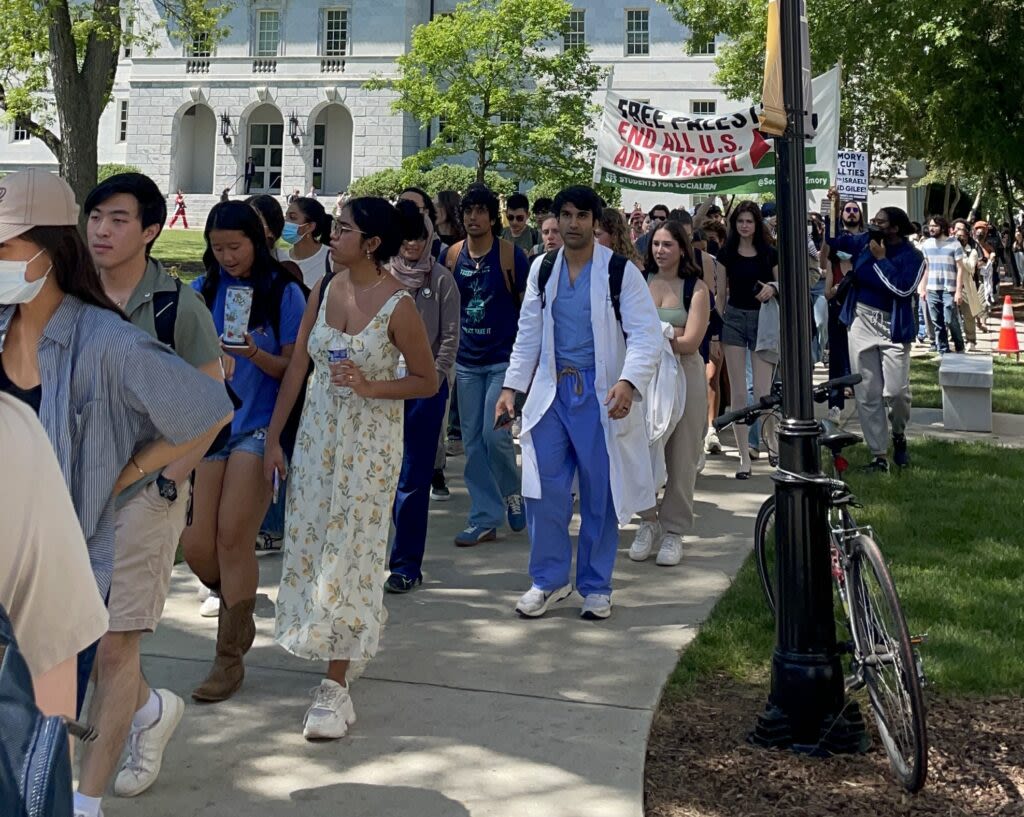 Peaceful protests continue at Emory as tensions over Gaza embroil college campuses