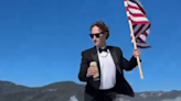 Mark Zuckerberg Celebrates July 4th Surfing In A Tuxedo With Beer And US Flag—It's All Real