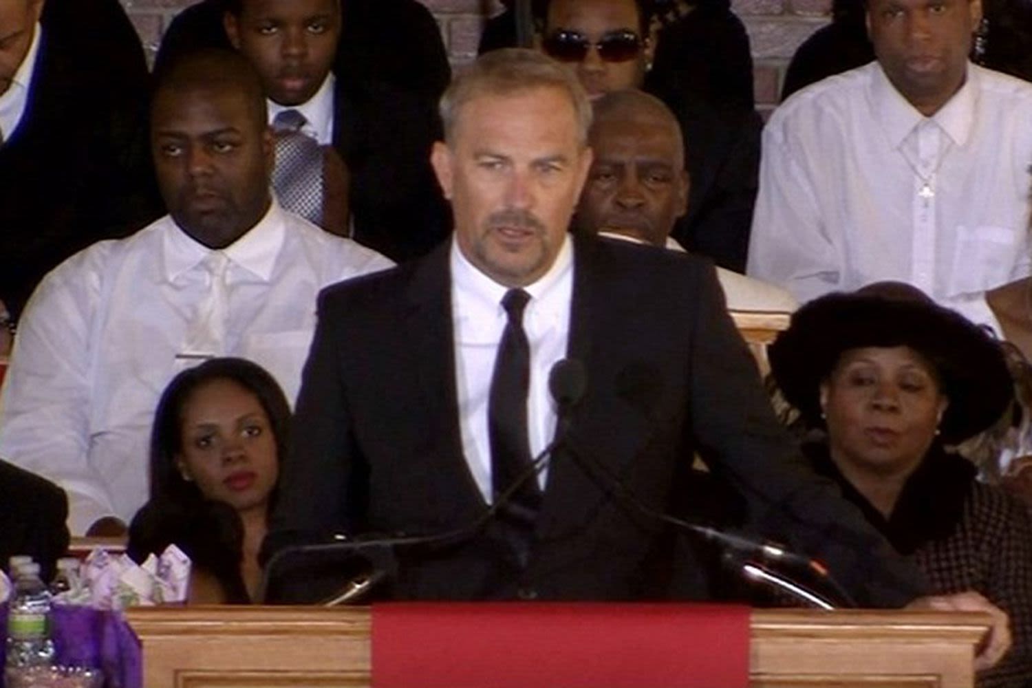 Kevin Costner Agreed to Speak at Whitney Houston's Memorial After a Call from 'Broken' Dionne Warwick (Exclusive)