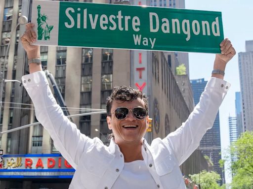 Homenaje al folclor, Silvestre Dangond inauguró calle con su nombre en Nueva York
