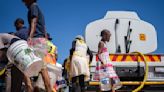 Taps have run dry across South Africa's largest city in an unprecedented water crisis