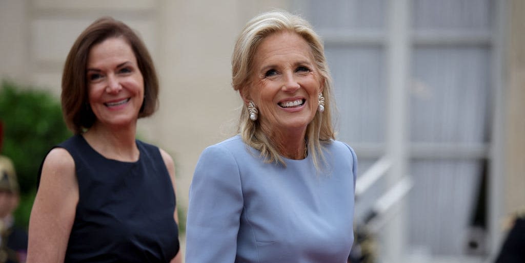 First Lady Jill Biden Wears Ralph Lauren to Paris Olympics Opening Ceremony