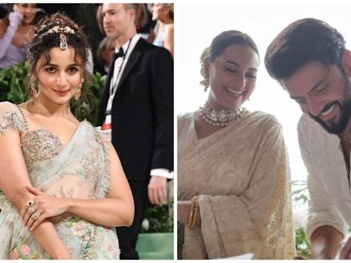 Alia Bhatt reacts to Sonakshi Sinha and Zaheer Iqbal's wedding pics: 'You both look so full of love and joy'