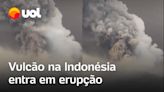 Erupção de vulcão na Indonésia provoca fuga de centenas de moradores