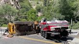 Bulldozer falls off trailer, kills father and daughter in Utah