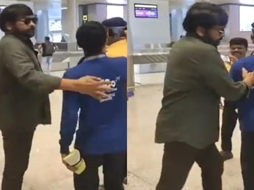 Chiranjeevi gets flak for ‘rudely’ pushing IndiGo employee out of the way at airport. Watch