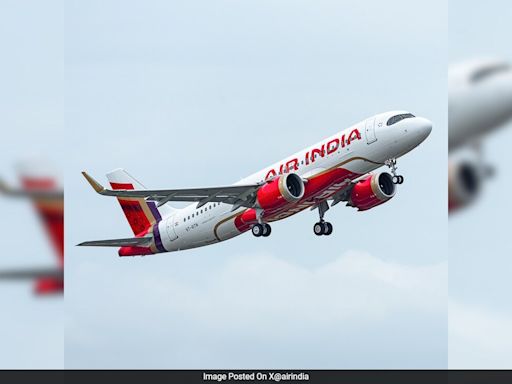 "Welcome Home": Air Indias 1st Narrow-Body Jet In New Livery Lands In Delhi